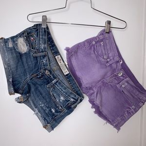 Two pairs of Jean shorts